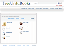 Tablet Screenshot of freeurdubooks.com